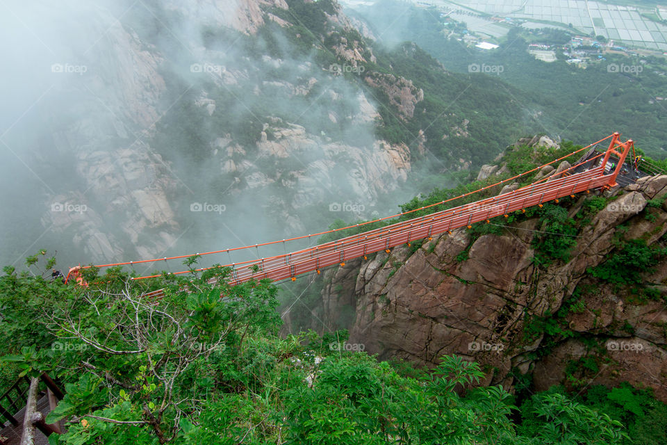Adventure sky bridge at South Korea