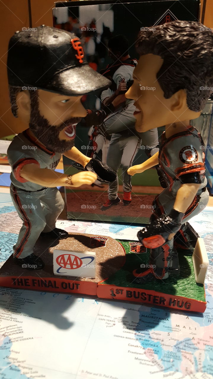 My season ticket regulars helped me complete my set with the Brian Wilson bobblehead for the Posey Hug Bobblehead Day.
