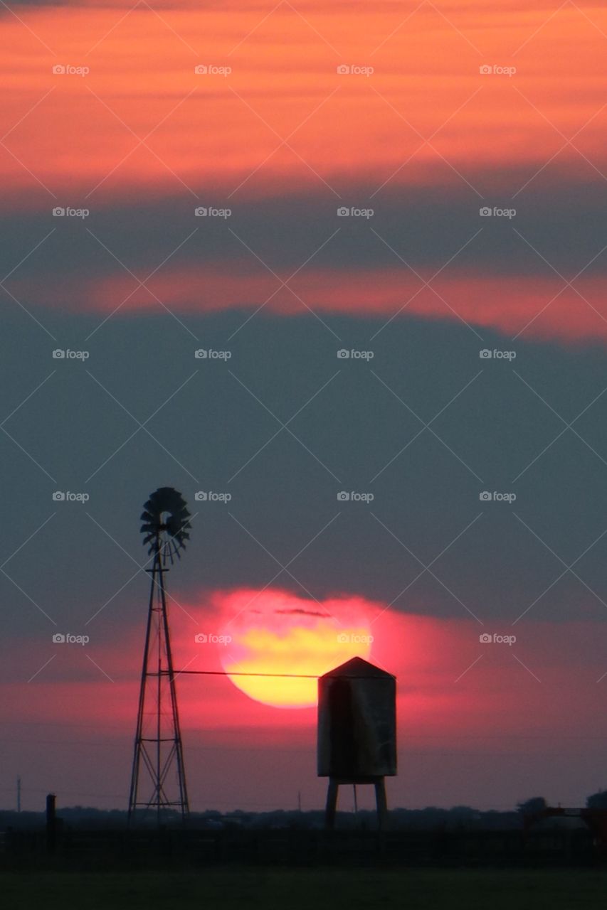 south texas sunset. sunset