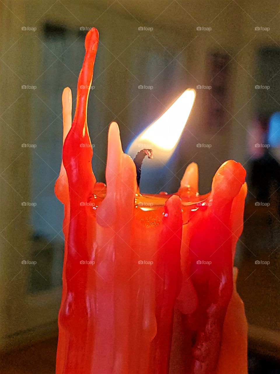 Melting Wax close up