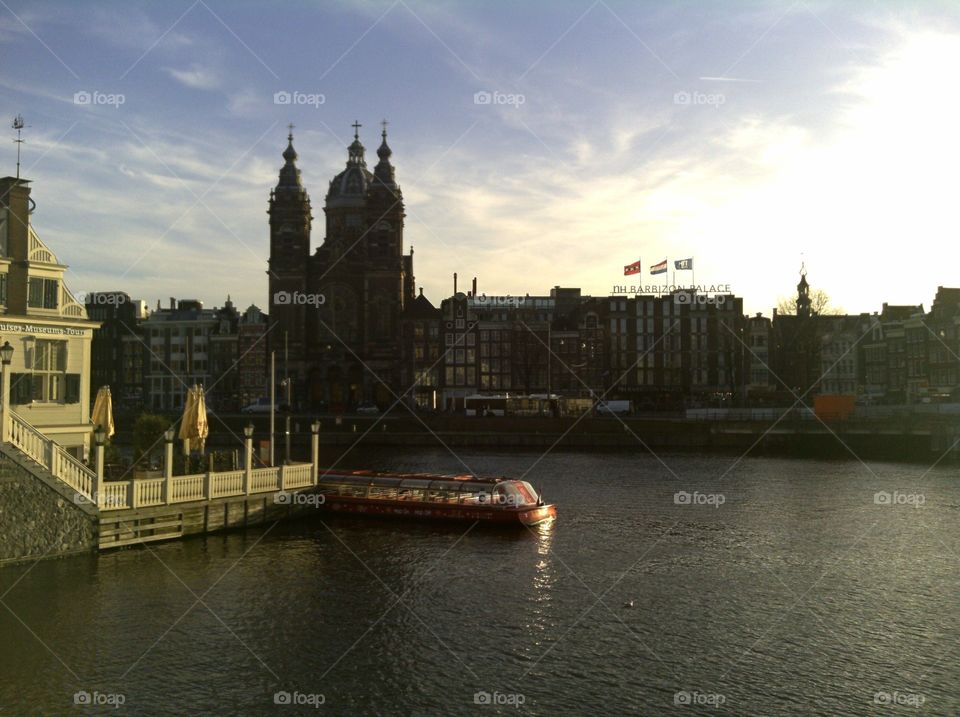 Amsterdam at Sunset