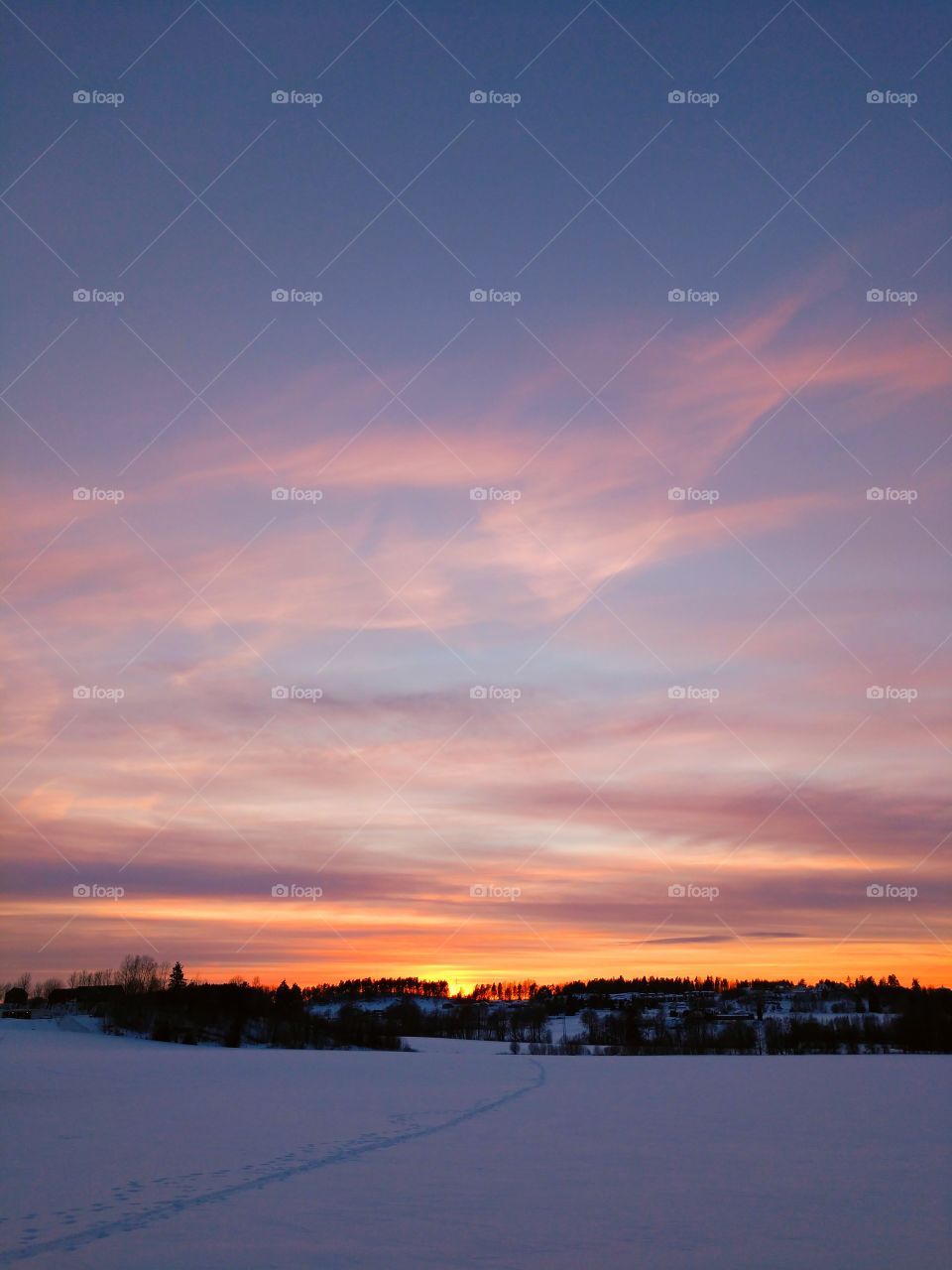 Beautiful sunset, Norway