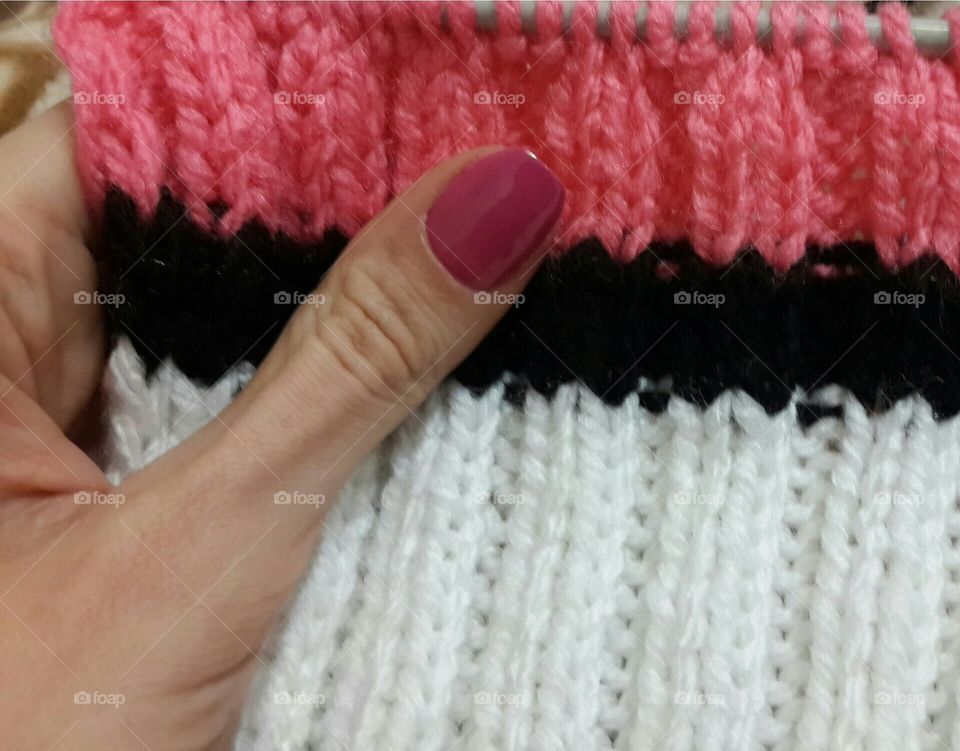Knitting. My hobby knitting