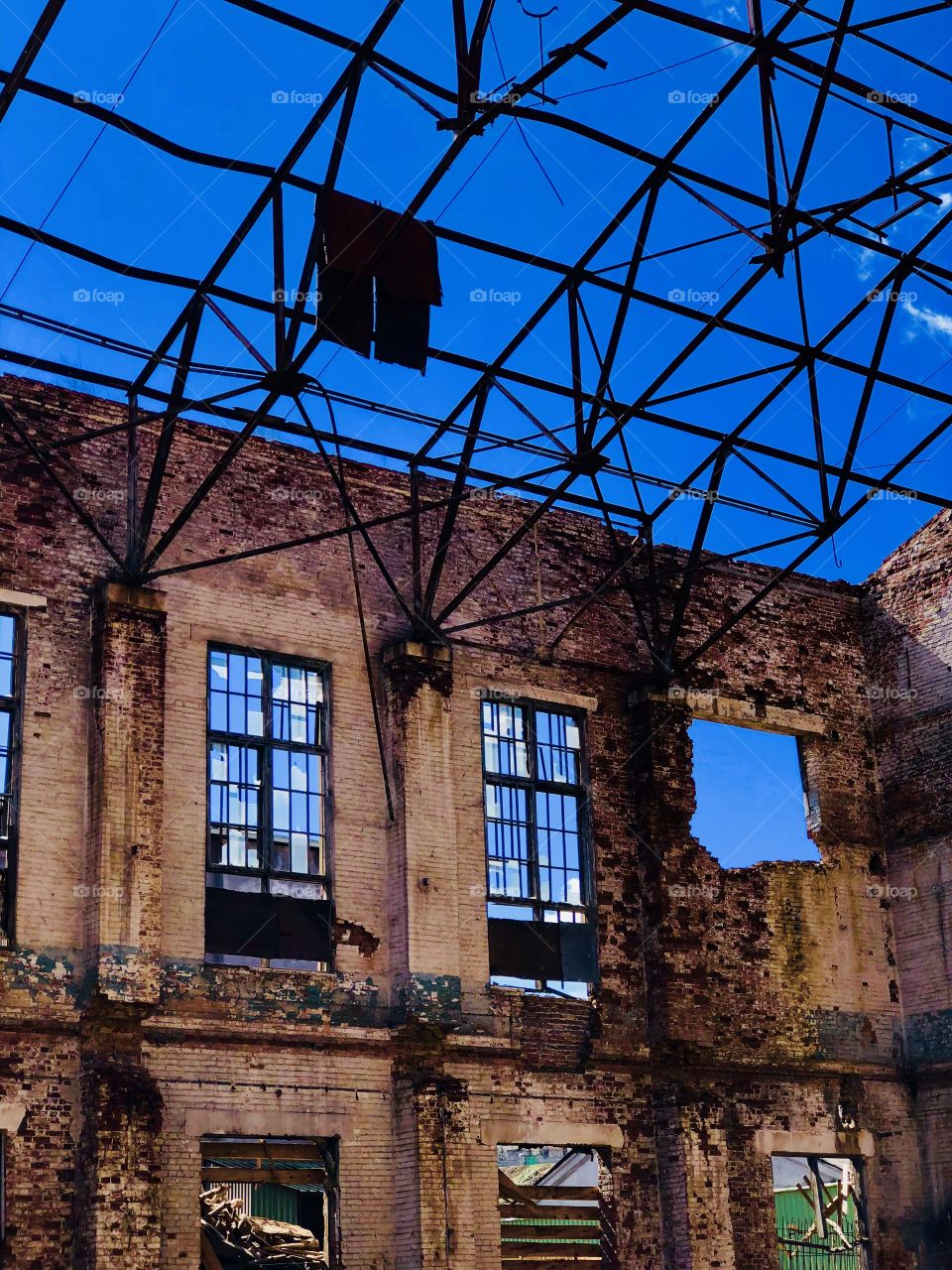 Old building hope positive vibes blue sky architecture 