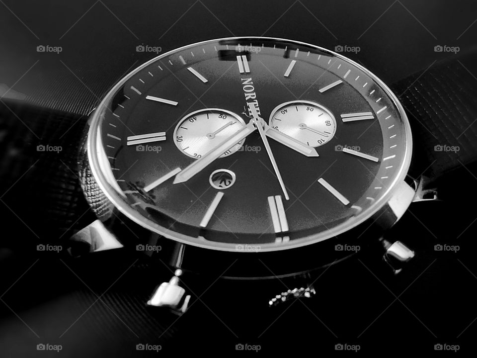 Wristwatches, mono, black & white.