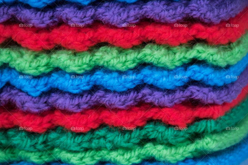 Colorful knitted texture 