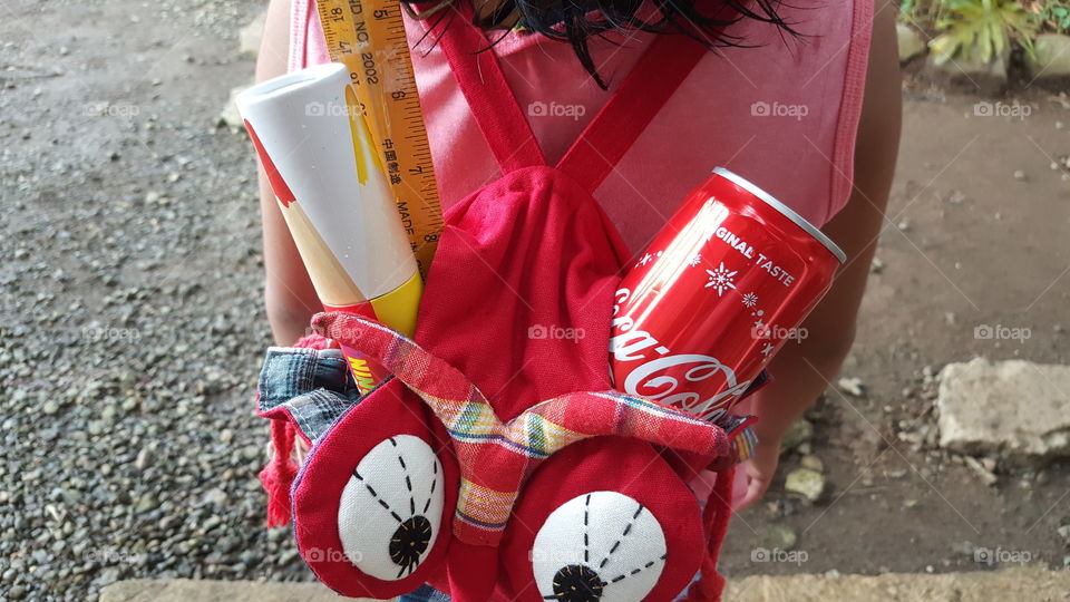Kid with coca cola