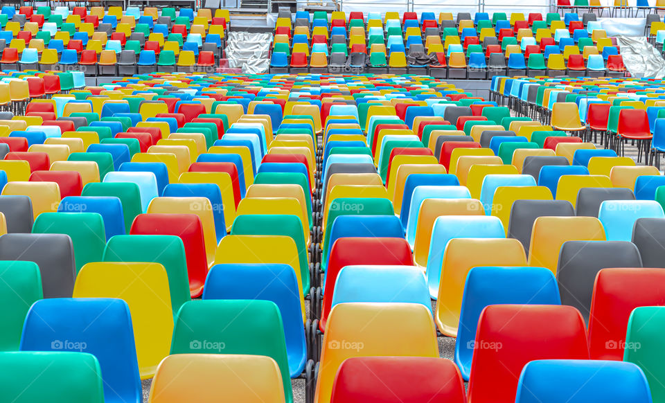 Open air cinema seats