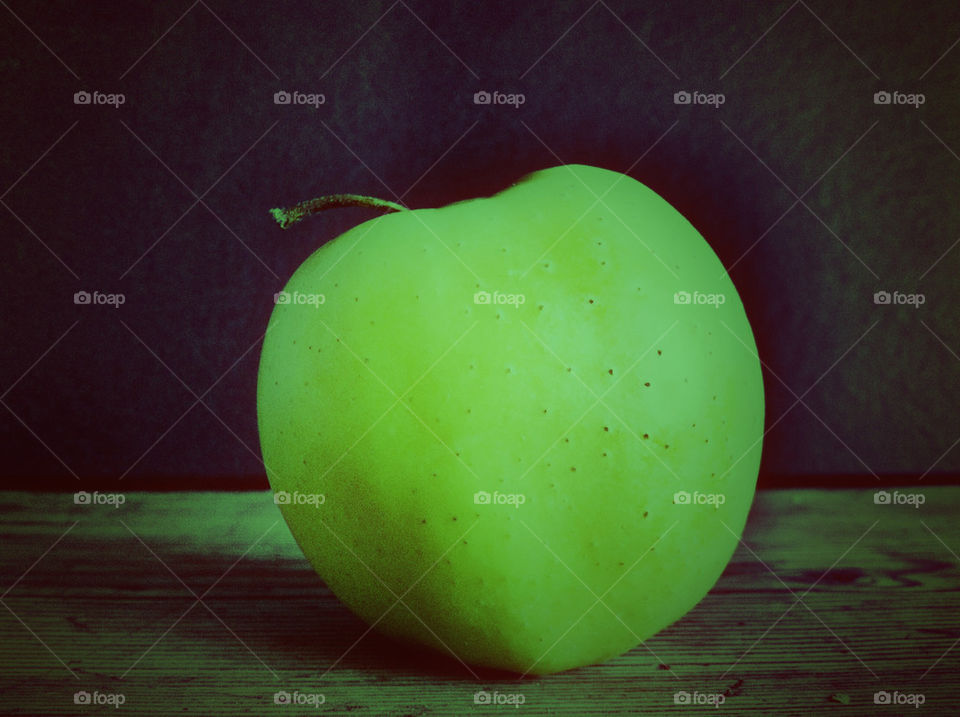 green sweet apple fruit by miamania