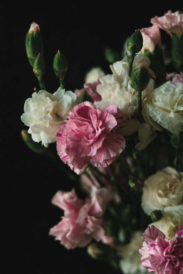Dark and Moody Flowers Arrangement
