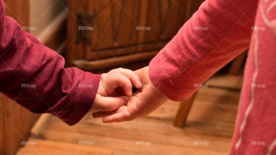 Holding hands