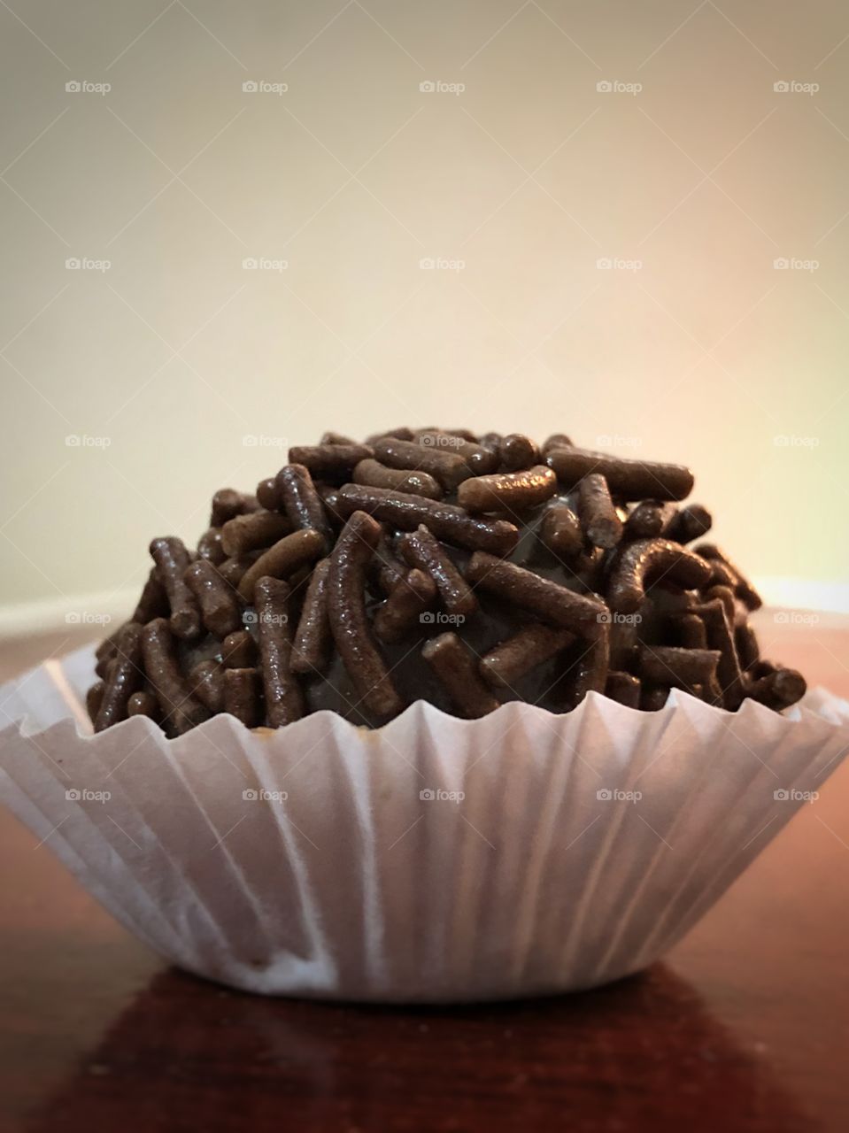 A favorite sweet of mine: it is called Brigadeiro. It is a Brazilian sweet made of chocolate and condensed milk. It is a kind of chocolate truffle with chocolate sprinkles. For anyone with a sweet tooth, like me!