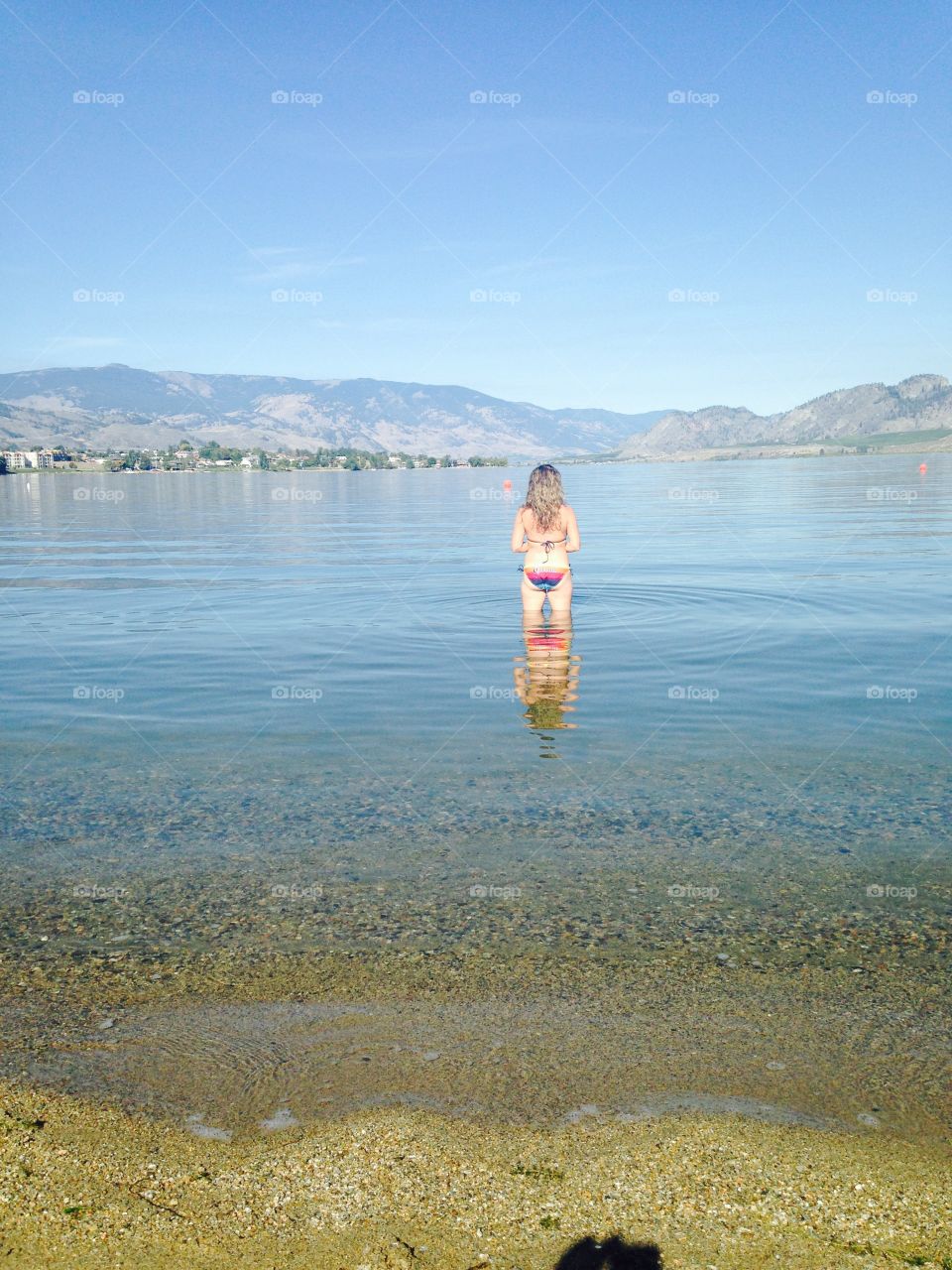 Enjoying Osoyoos lake with the views