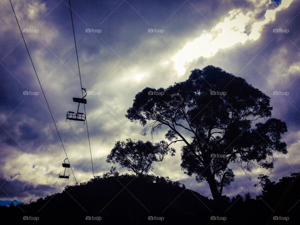 Chairlift. Chairlift at cataract gorge park, Tasmania