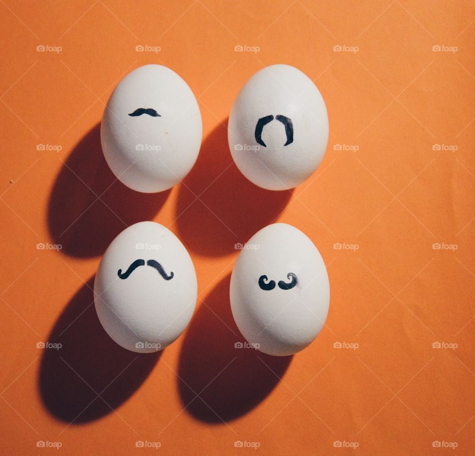 Moustache eggs