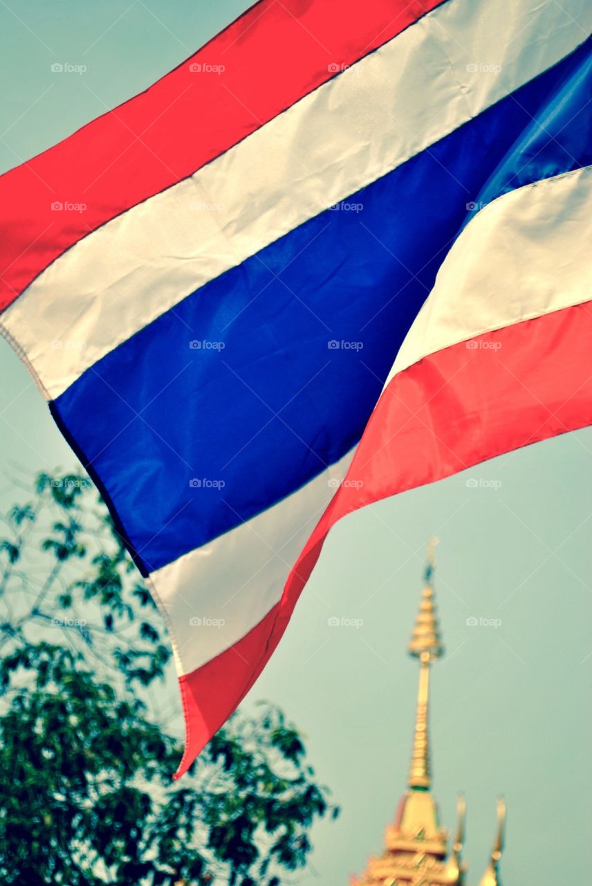 Thailand flag waft