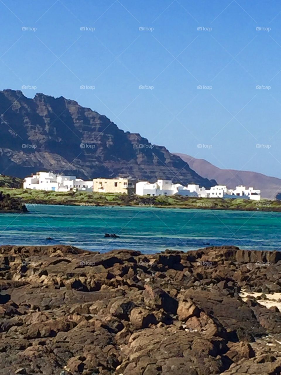 Canard Islands - view on Orzola- Lanzarote