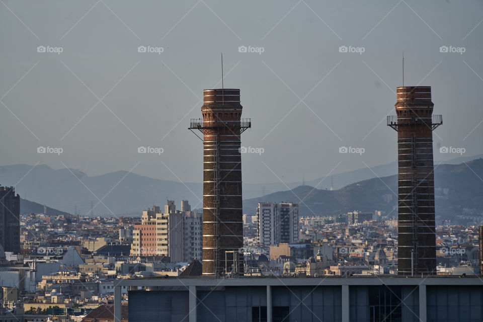 Chimeneas Fecsa. Barcelona. 