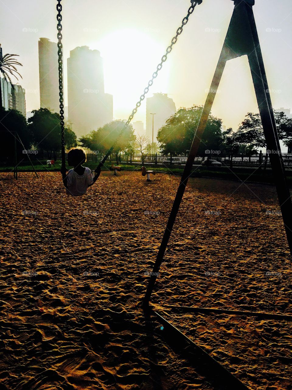 Swing into the sunset 
