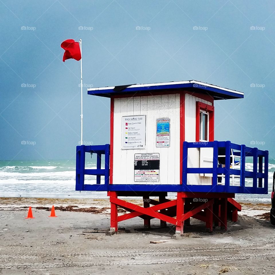 Red Flag Day in Cocoa Beach, FL After Maria
