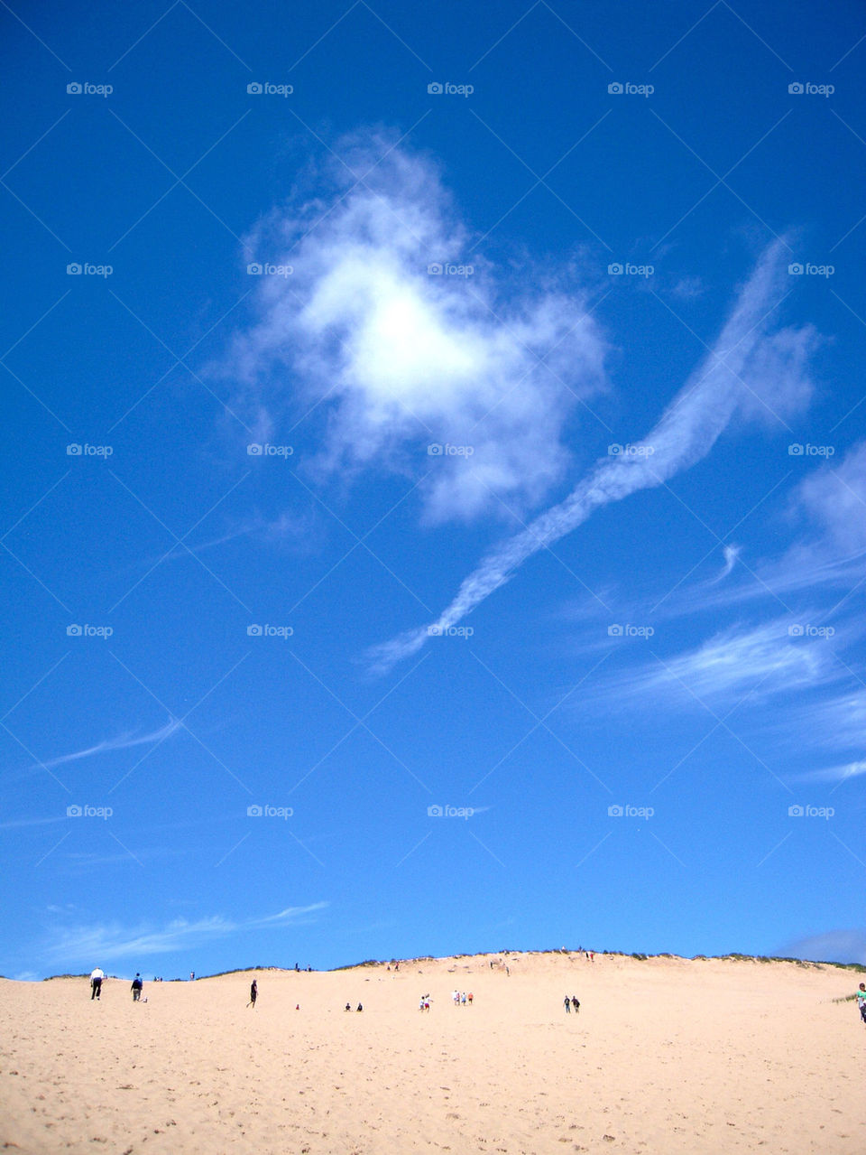 sky summer clouds sand by hiro