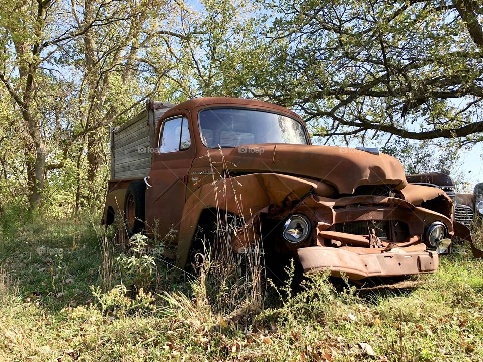 Rusty antique pickup