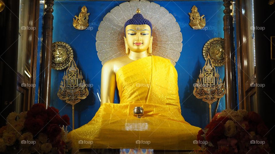 Buddha in gaya at india
