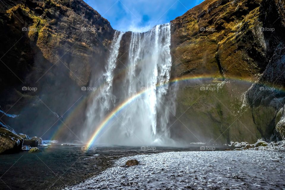 Icelandic waterfall