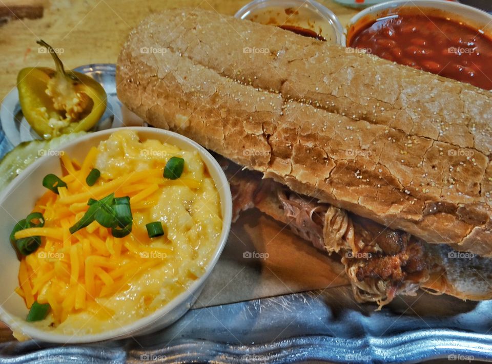 Pulled Pork Texas BBQ Sandwich
