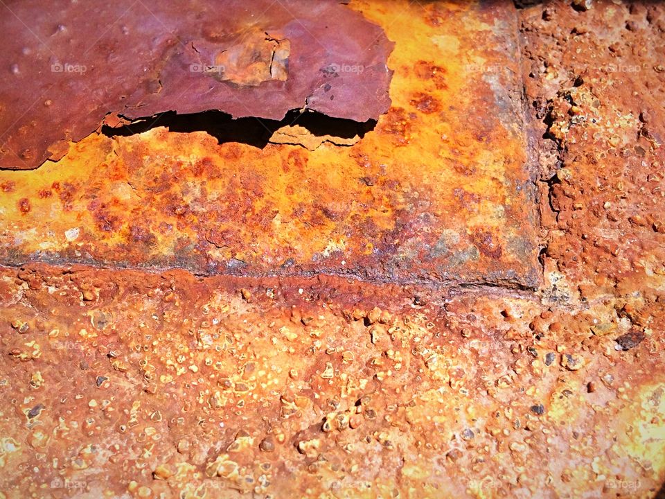 Rusty concrete and metal 