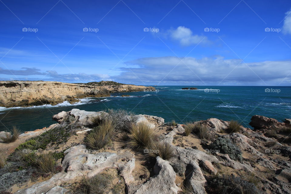 Cliff, rocky coastline