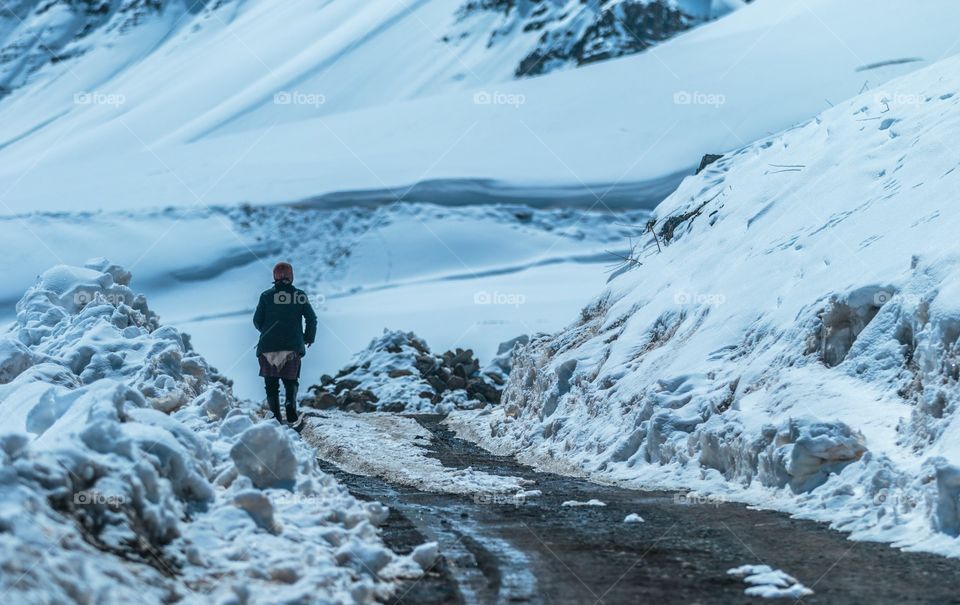 a walk in the winter