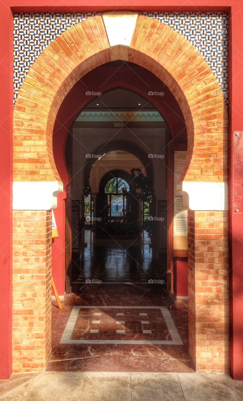 Moorish style doorway