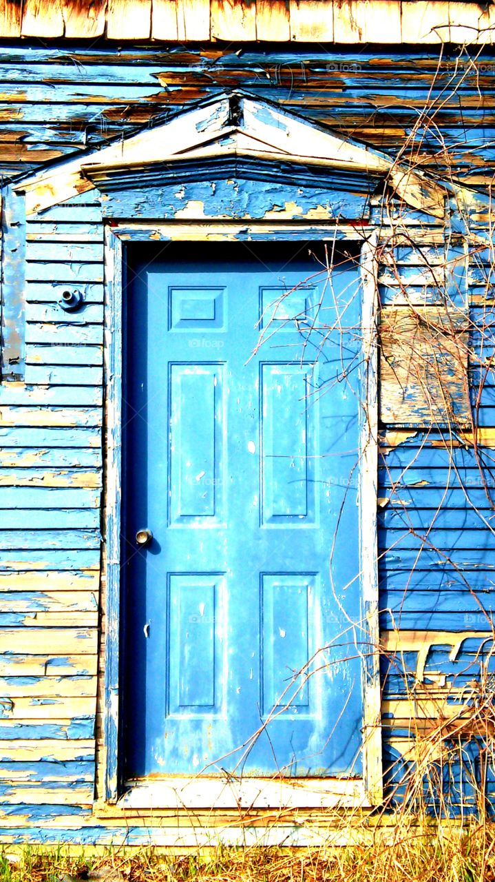 Blue door