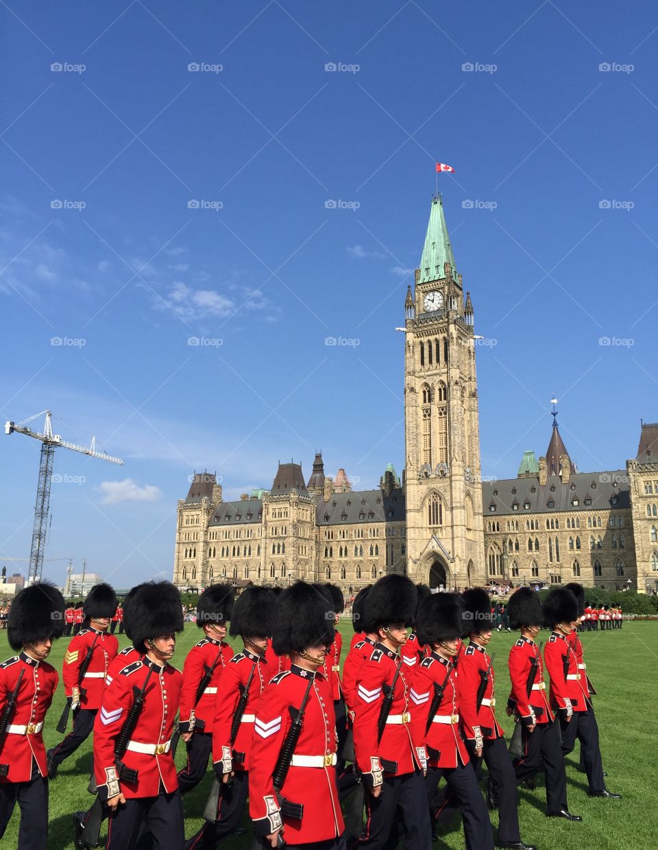 Parliament Hill - changing of the guards, Ottawa, Ontario 