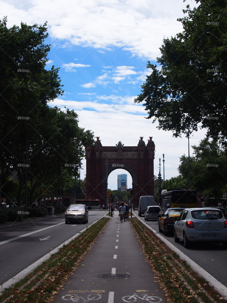 Triumphal arch in barcelona