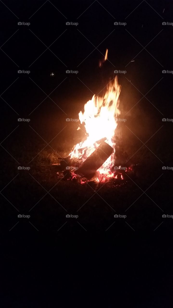 Fall bonfire
