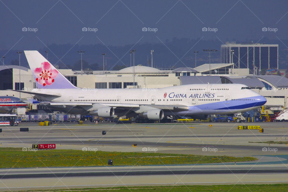 CHINA AIRLINES CI B747-400 LAX LOS ANGELES CALIFORNIA