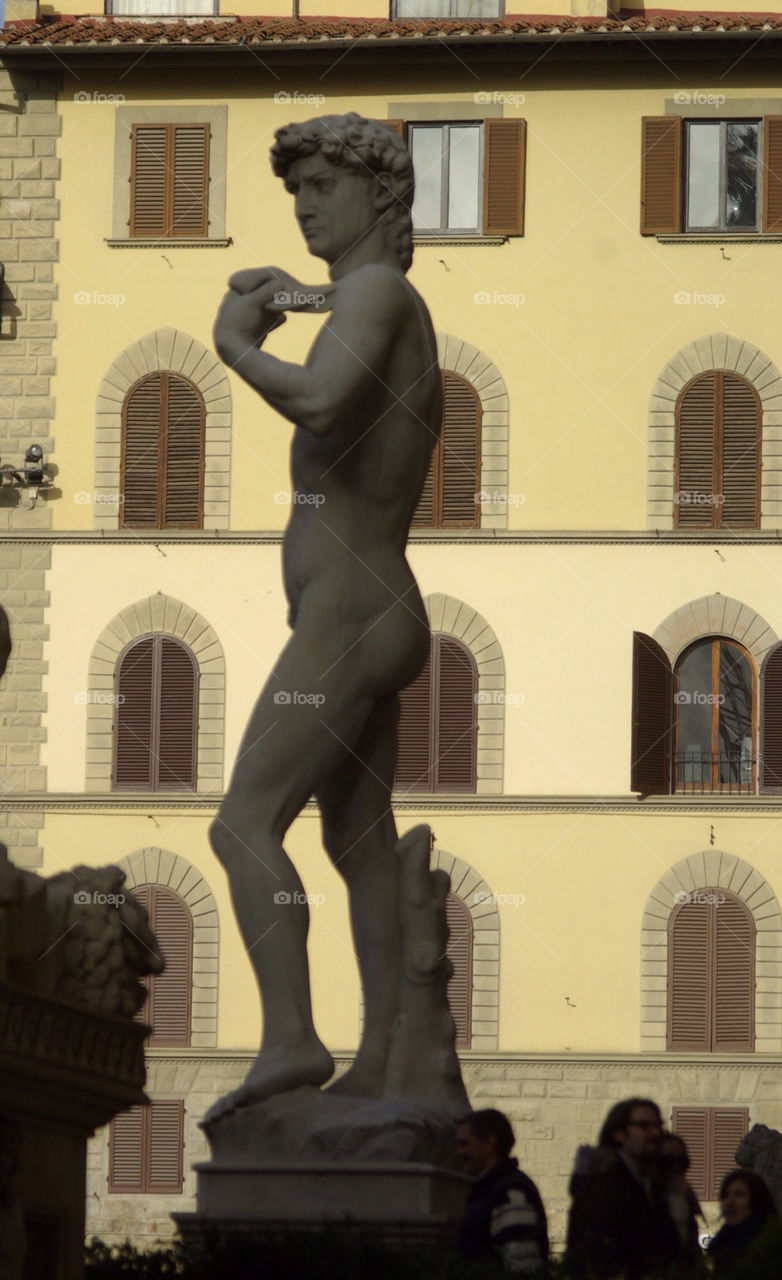 florence italy sculpture man evening by Bea