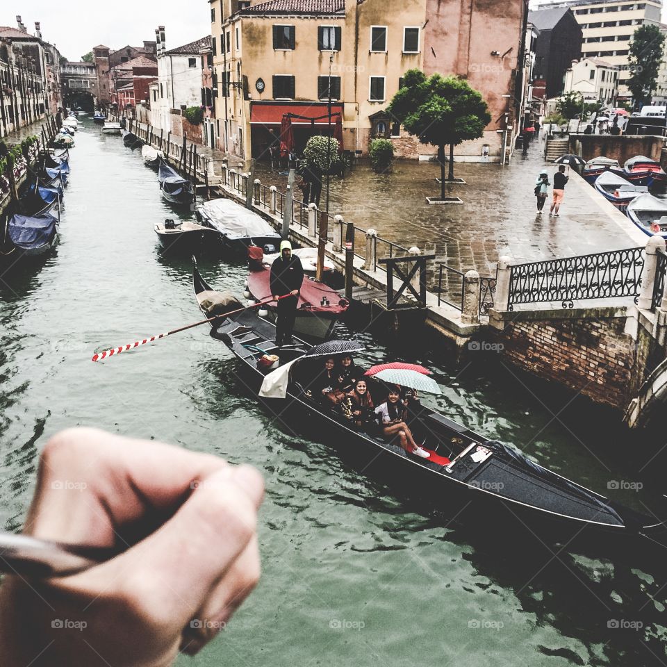 A rainy day in Venice