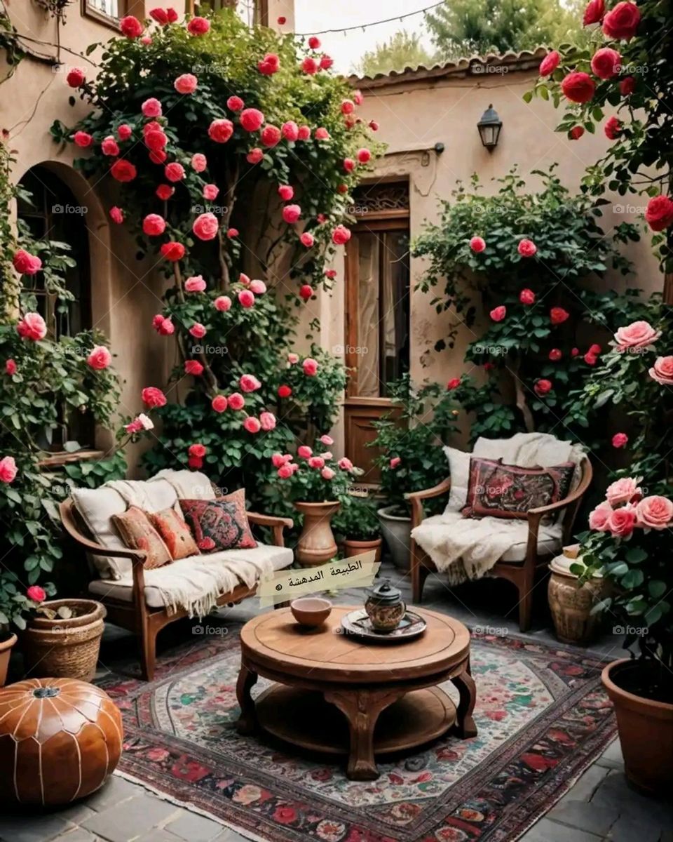 Glory be to God, the magnificent and picturesque view and the natural green trees are a view that is nothing more wonderful than it