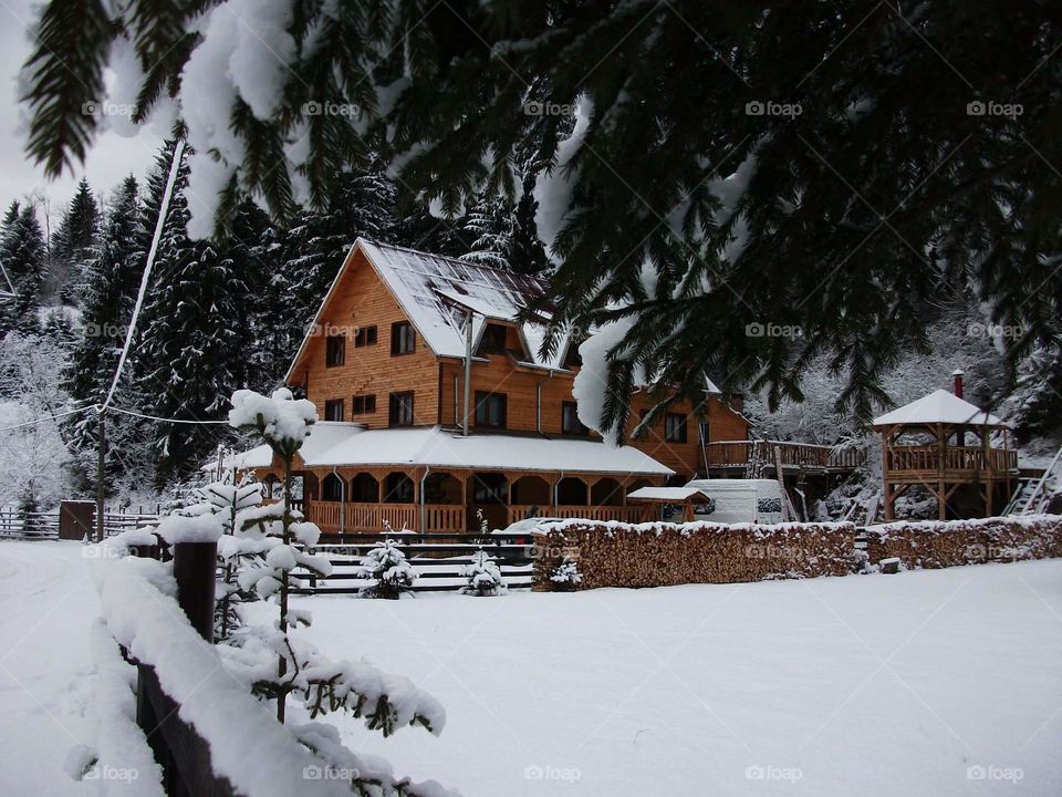 winter cottage