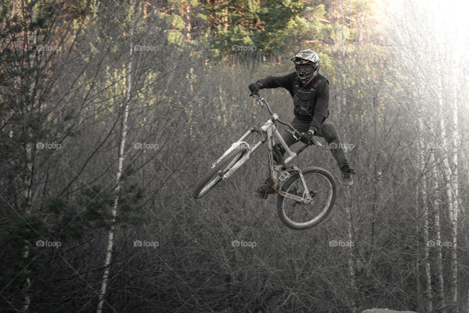 People, Biker, Tree, Recreation, Motion