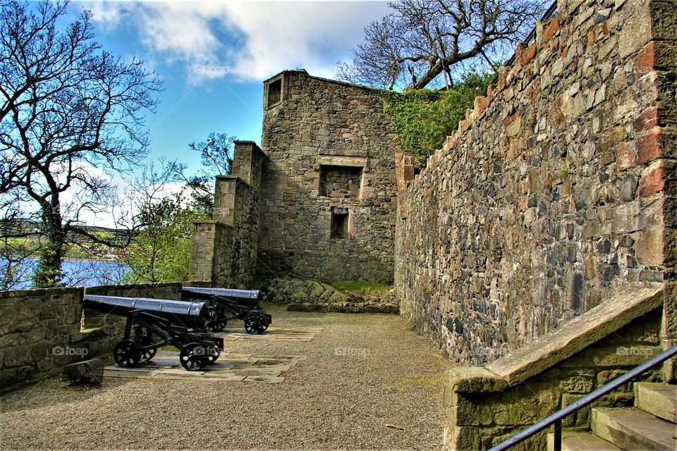 Scotland Castle With Cannons