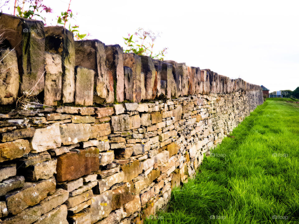 long stone fence