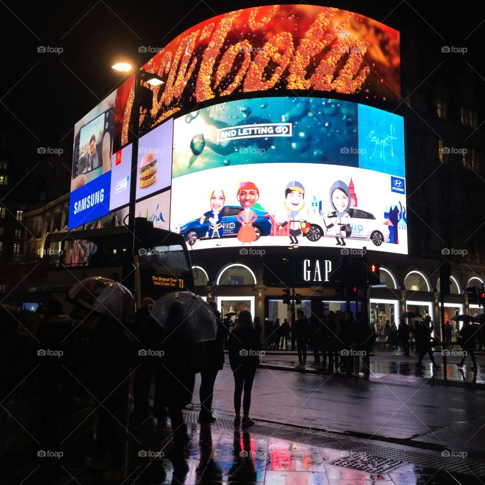 Piccadilly Circus in London