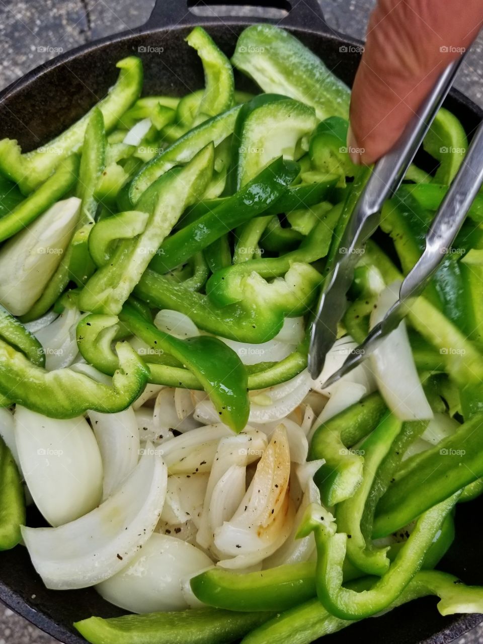 Cookout with Cast iron skillet