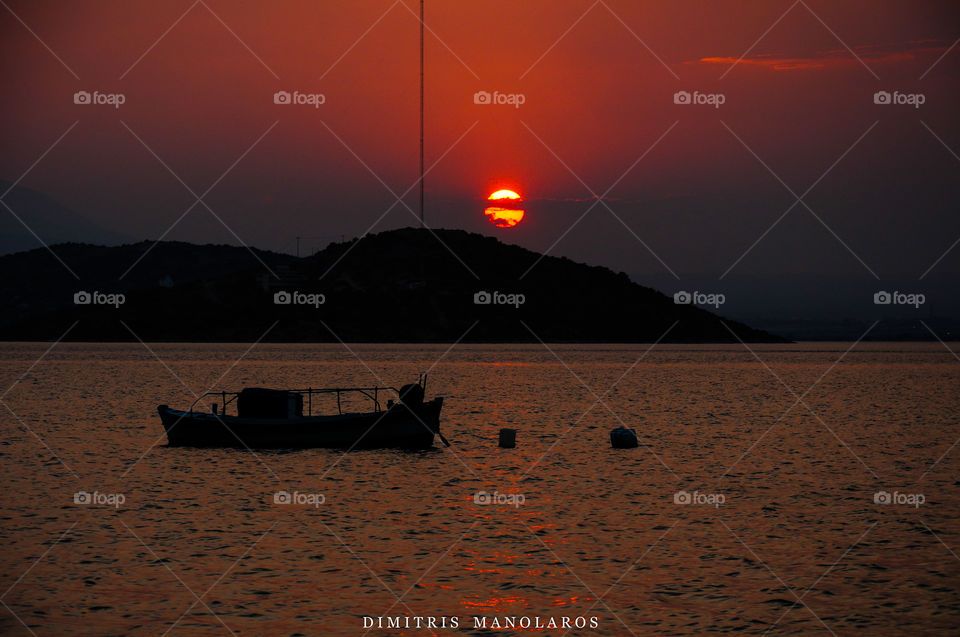 Sunset at Salamina islna