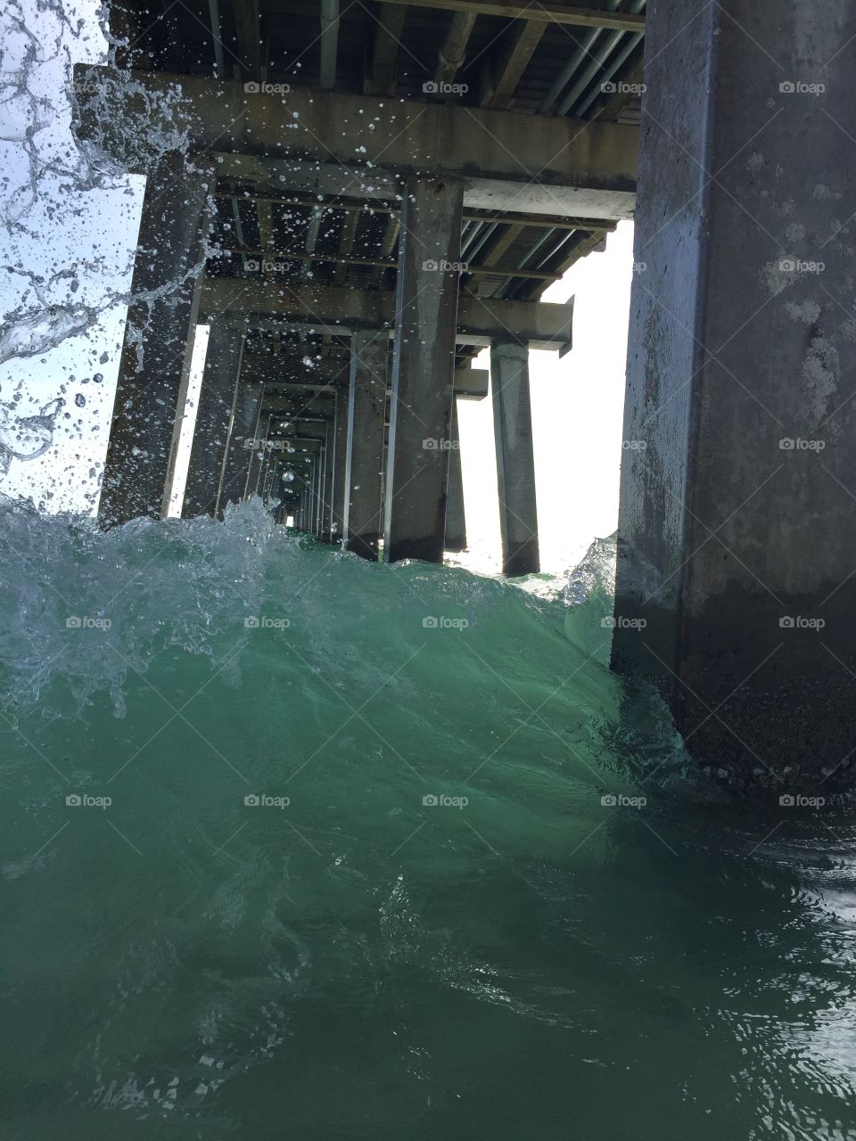 Under the pier 