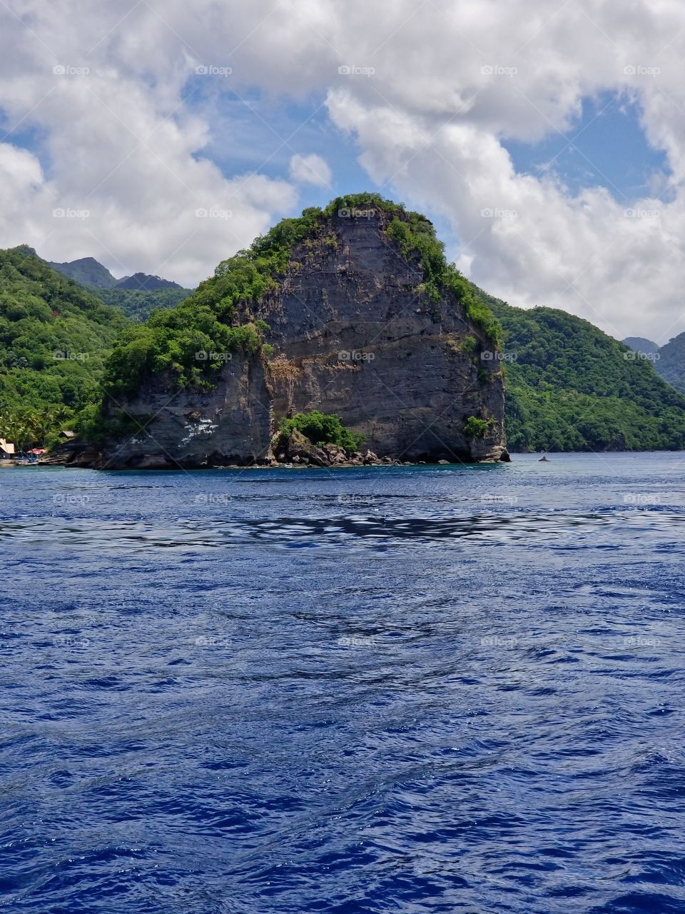 Some beautiful rock formation on the west coast of St Lucia
